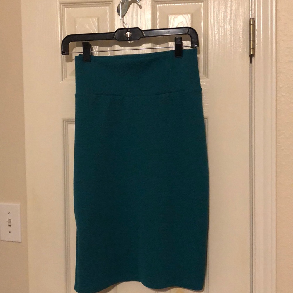 Teal Pencil skirt